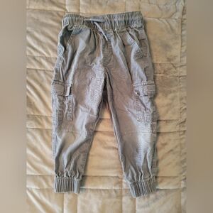 Kids Gray Cargo Pants